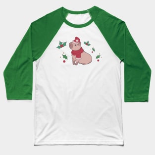 Christmas Capybara [Colour] Baseball T-Shirt